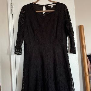 Black lace dress